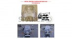 For Royal Enfield Super Meteor 650 Wanderer Premium Windshield Clear Screen - SPAREZO
